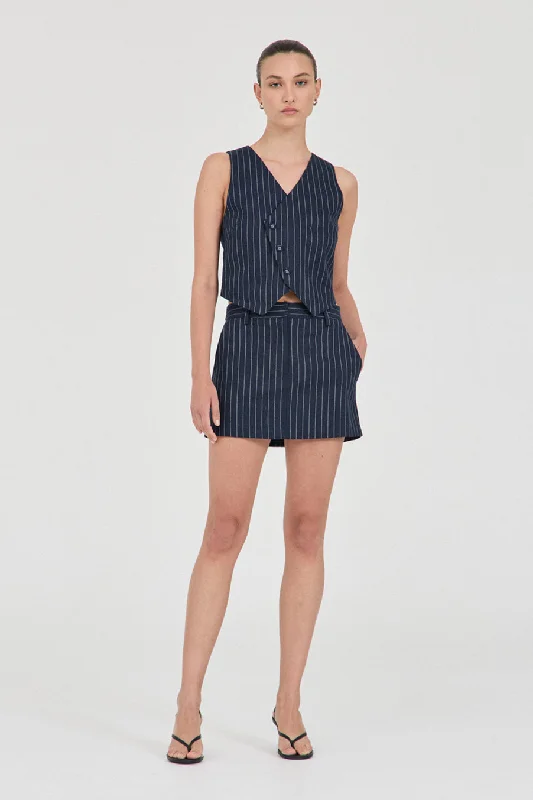 Jayden Stripe Waistcoat Elegant Tailored Waistcoat Vest