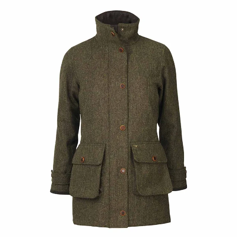 Laksen Dora Ladies Waterproof Herringbone Tweed Ladies Coat W.CTX Welt Pockets Slit Pockets Flap Pockets Laksen Dora Ladies Waterproof Herringbone Tweed Ladies Coat W.CTX Welt Pockets Slit Pockets Flap Pockets