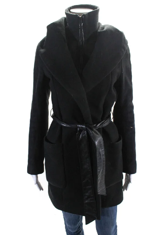 Mackage Women's Hood Long Sleeves Full Zip Pockets Coat Black Hooded Jacket Zipper Jacket Button Jacket Mackage Women's Hood Long Sleeves Full Zip Pockets Coat Black Hooded Jacket Zipper Jacket Button Jacket