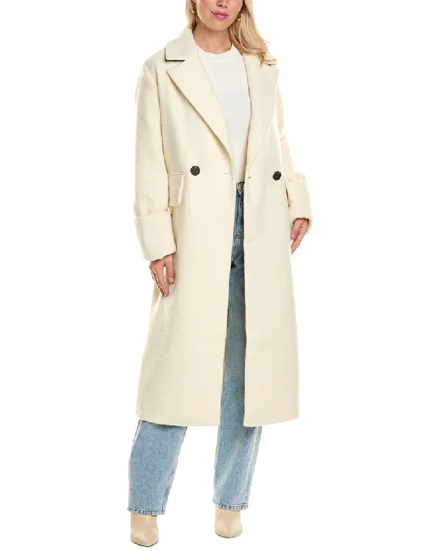 NVLT Retro Herringbone Oversize Coat Blouse Shirt Tunic