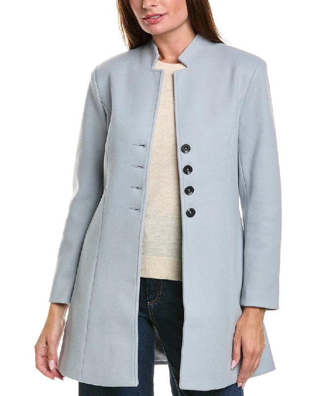 Pascale La Mode Peacoat Hooded Caped Scarf