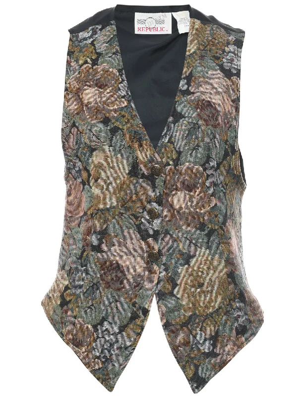 Republic Tapestry Waistcoat - M Warm Down Waistcoat Vest