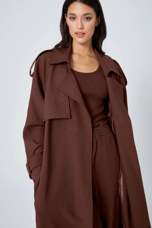ROZALIA x ATOIR Womens The Trench Coat Coco Stylish Single-Breasted Trench Coat