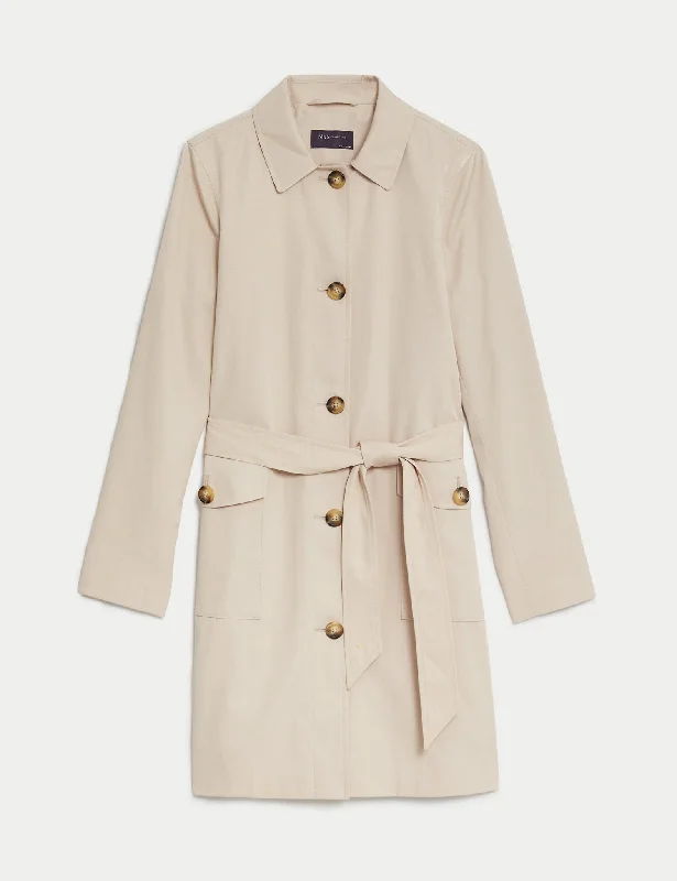Stormwear™ Belted Single Breasted Trench Coat Elegant Trench Coat for Fall