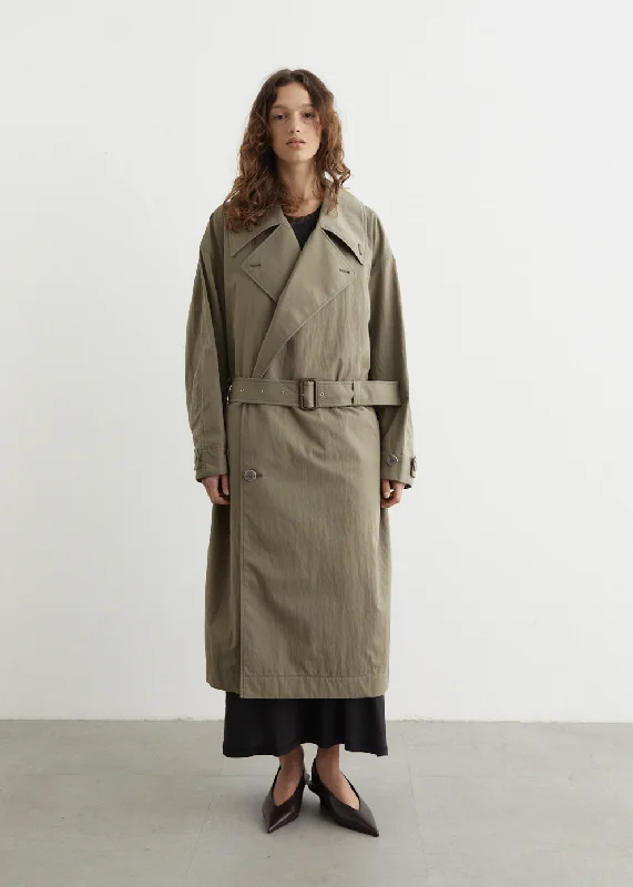 Tibetan Trench Comfortable Belted Wool Trench
