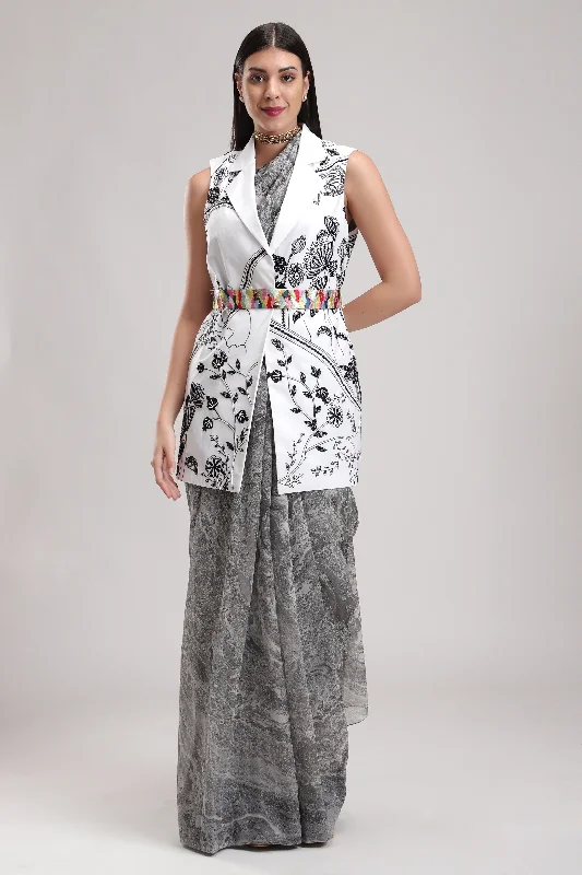 Tropic Half Trench Stylish Faux Leather Trench