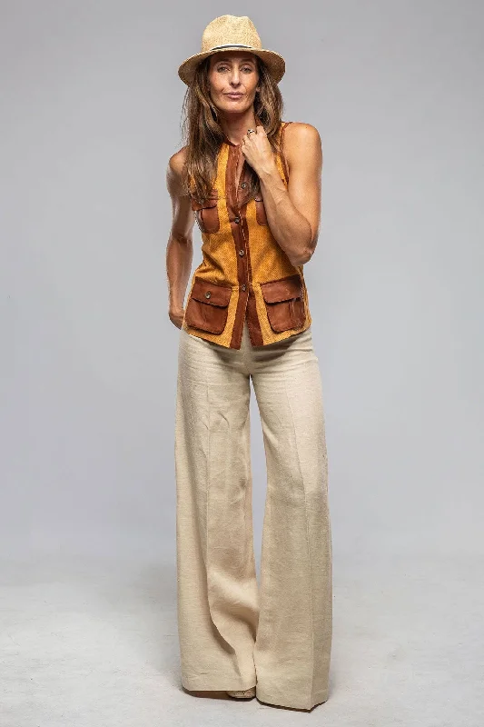 Vittoria Perforated Leather Vest Classic Tailored Vest