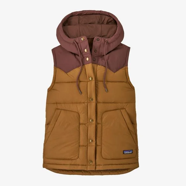 Women's Bivy Hooded Vest Hoodie with Hem Patch Decorative Personalized