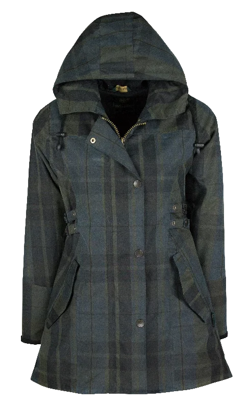 W315 - Women's Wax Tartan Hooded Katrina - DUNDEE Hoodie with Slit Hem Functional Movement W315 - Women's Wax Tartan Hooded Katrina - DUNDEE Hoodie with Slit Hem Functional Movement