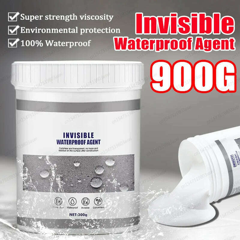 Waterproof Coating Sealant Agent Invisible Paste Glue With Brush Repair Home Roof Transparent Bathroom Antileak Glue 300g/900g Crew Neck V-Neck Boat Neck Waterproof Coating Sealant Agent Invisible Paste Glue With Brush Repair Home Roof Transparent Bathroom Antileak Glue 300g/900g Crew Neck V-Neck Boat Neck