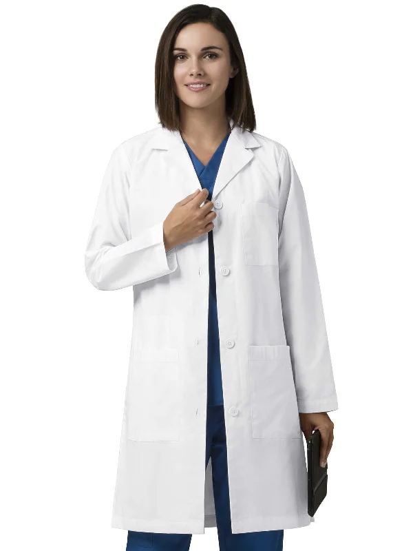Women's Four-Pocket 38" Full-Length Lab Coat Coat Overcoat Trench Coat