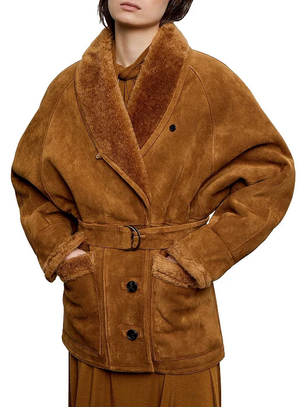 Womens Faux Shearling Shawl Open Front Chic Cotton Shawl Wrap