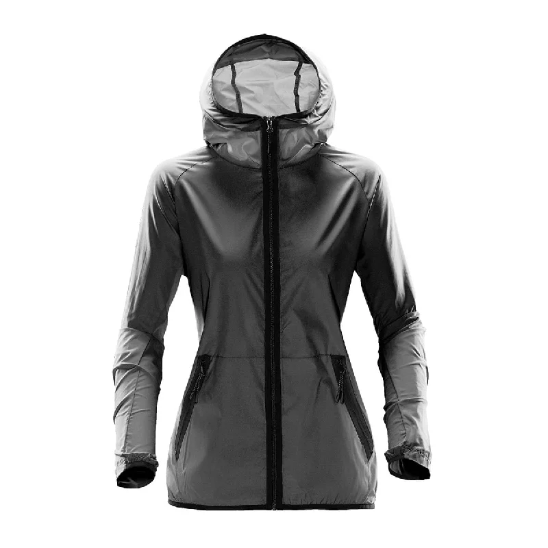 Women's Ozone Hooded Shell - TMX-1W Hoodie with Hem Lace Feminine Delicate