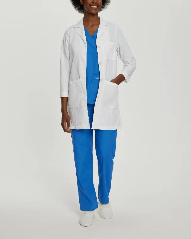 Landau Women's 3-Pocket Full-Length Lab Coat - 3155 Boat Neck Jacket Square Neck Jacket One-Shoulder Jacket Landau Women's 3-Pocket Full-Length Lab Coat - 3155 Boat Neck Jacket Square Neck Jacket One-Shoulder Jacket