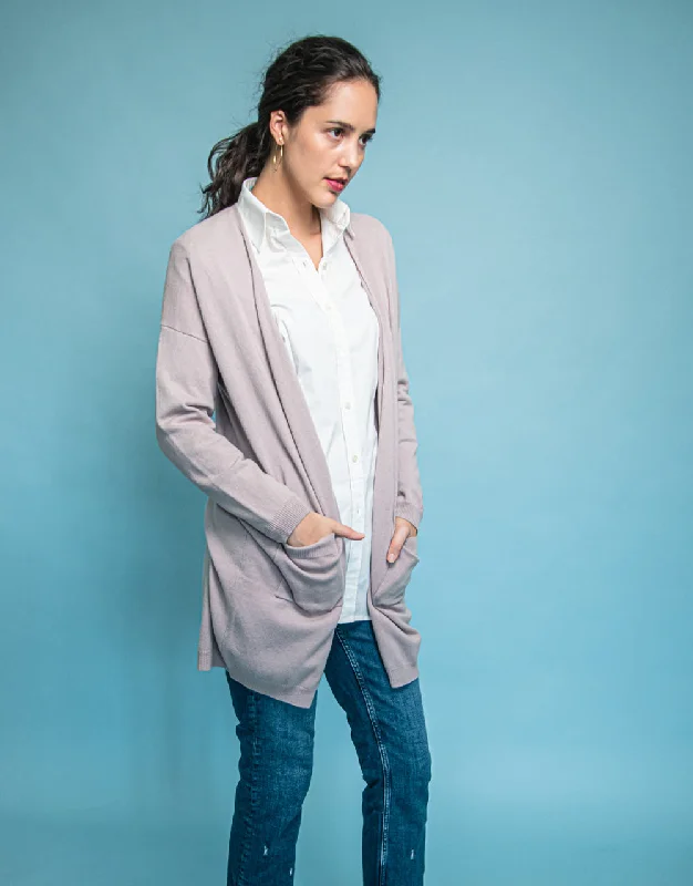 Long Coat with Pockets in Velvet Parka Anorak Hoodie