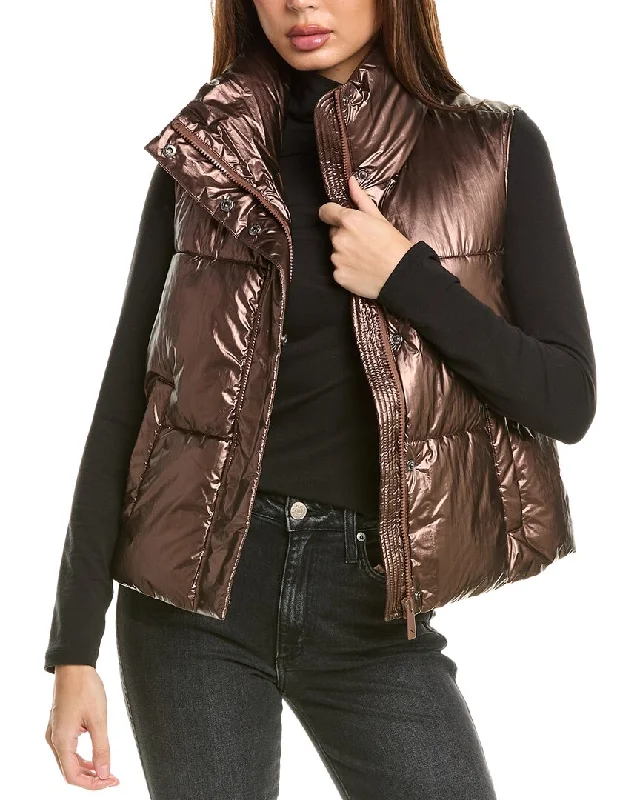 NOIZE Aurora Puffer Vest Buttoned Business Vest