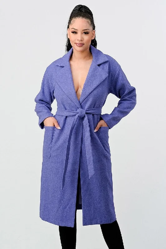 Luxe Wool Waist Tie Side Pockets Midi Length Coat Toggle Coat Shawl Collar Coat Notch Collar Coat Luxe Wool Waist Tie Side Pockets Midi Length Coat Toggle Coat Shawl Collar Coat Notch Collar Coat