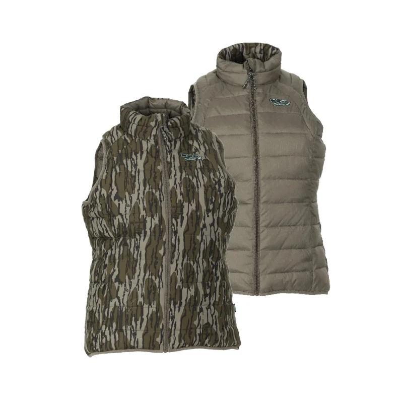 Reversible Puffer Vest Structured Blazer Vest