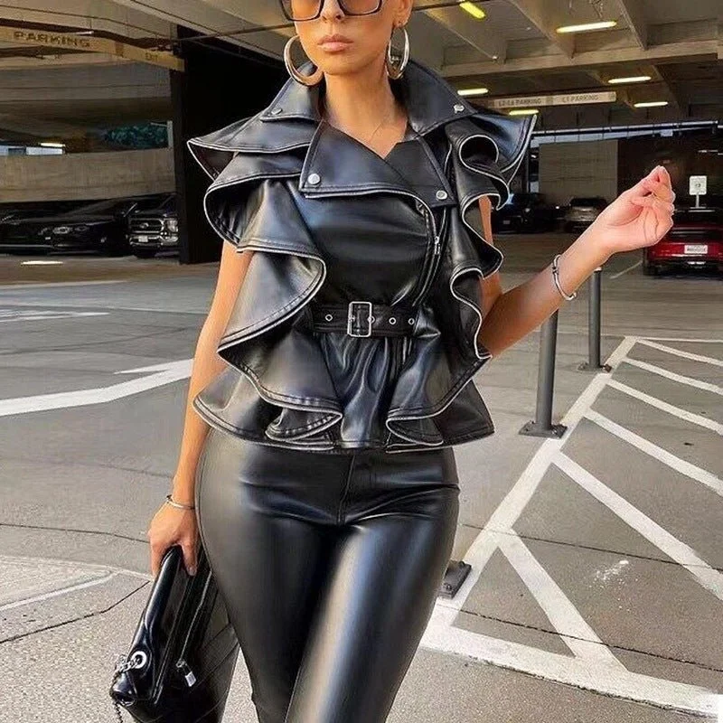 Hailey™ Sheepskin Leather Vest Coat Smart-Casual Vest Coat
