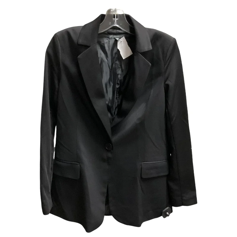 Blazer By Adrianna Papell In Black, Size: Xs Silk Women's Blazer