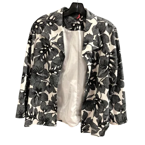 Blazer By Cynthia Rowley In Black & White, Size: Petite L High-End Women's Suit