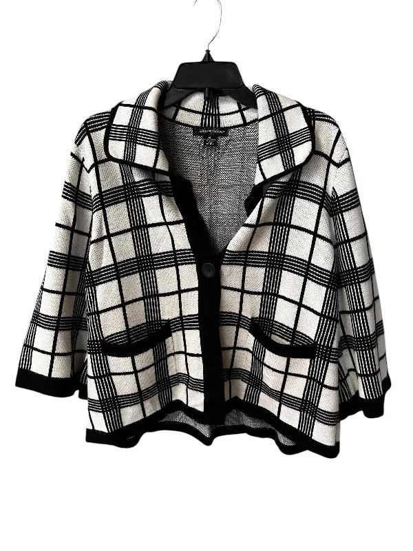 Blazer By Designer Originals In White, Size: Xl Women's Print Jacket