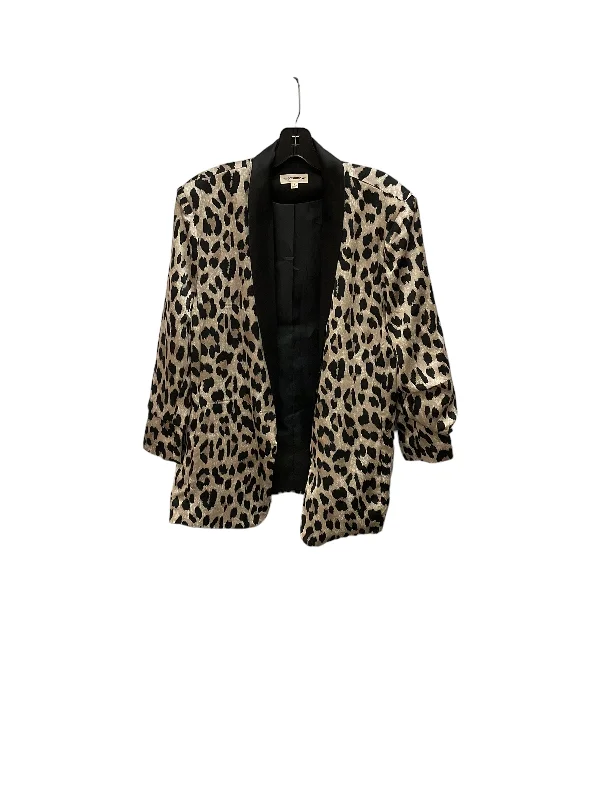 Blazer By Ee Some In Animal Print, Size: L Women's Custom Jacket