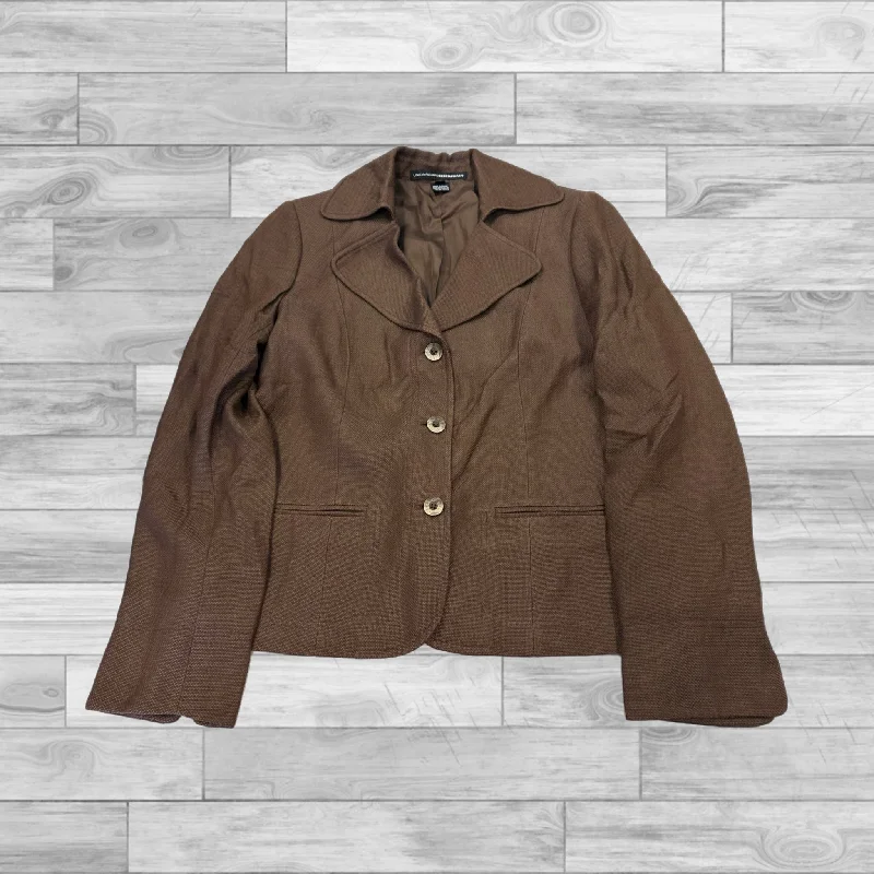 Blazer By Ellen Tracy In Brown, Size: 8 Women's Elegant Jacket