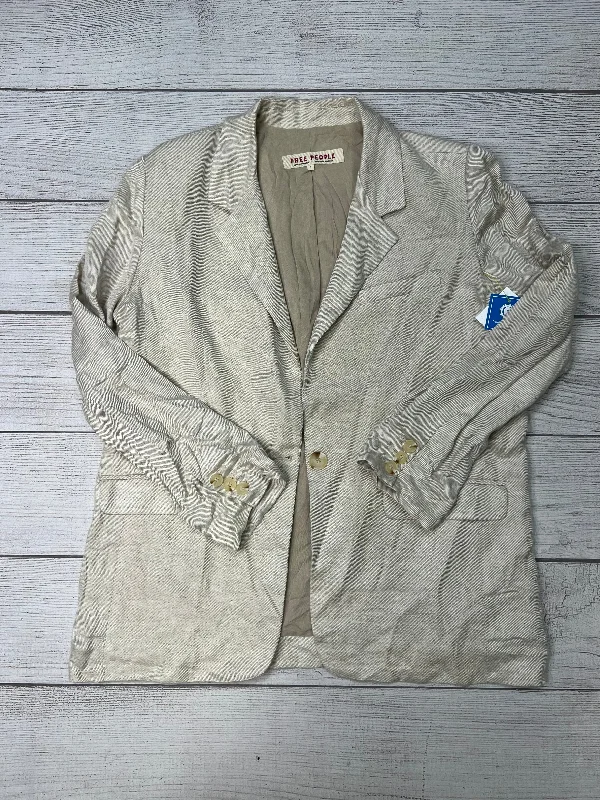 Blazer By Free People In Tan, Size: L Slim Fit Blazer