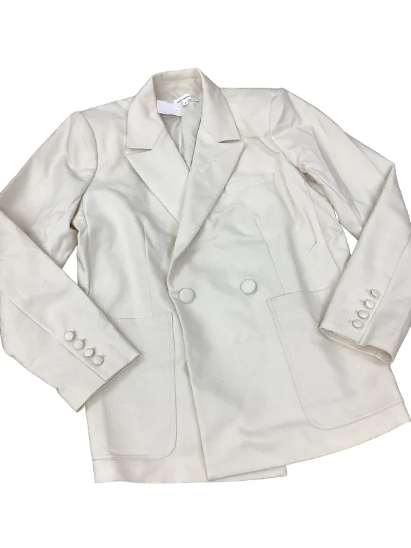 Blazer By Good American In Cream, Size: M Women's Party Jacket