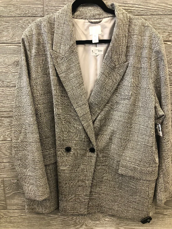 Blazer By H&m In Grey, Size: Xxl Women's Navy Jacket