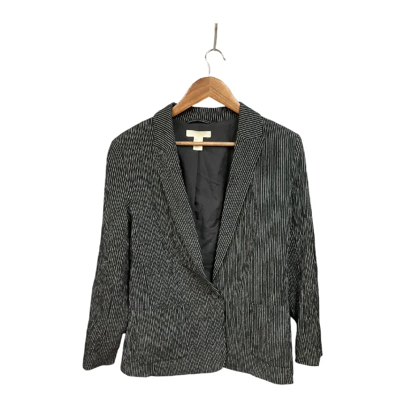 Blazer By H&m In Striped Pattern, Size: S Women's Boutique Suit