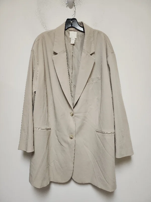 Blazer By H&m In Tan, Size: Xl Women's High-End Blazer