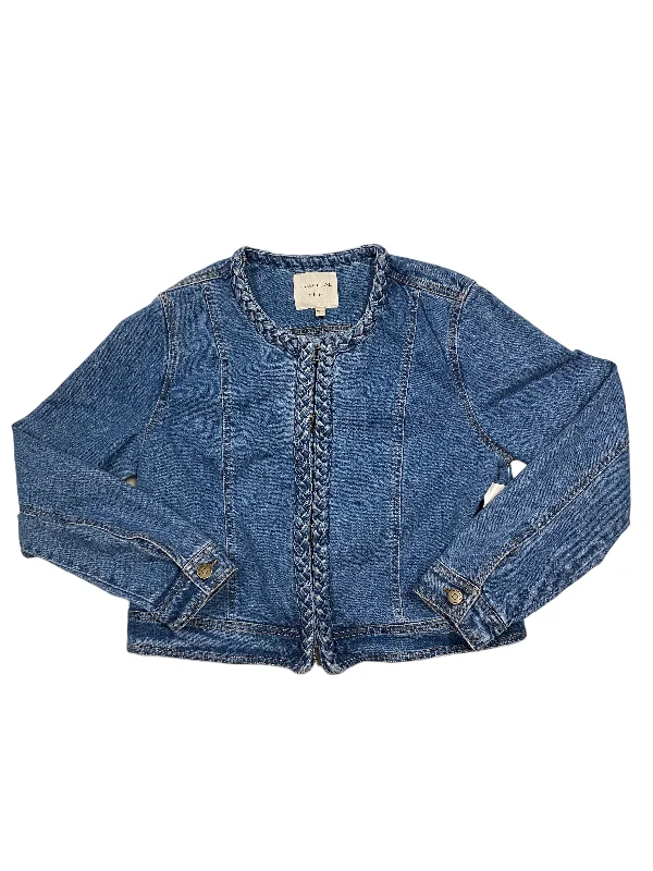 Blazer By Habitual In Blue Denim, Size: L Women's Premium Blazer