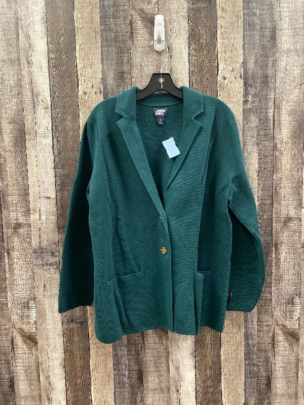 Blazer By Lands End In Green, Size: L Women's Vintage Suit