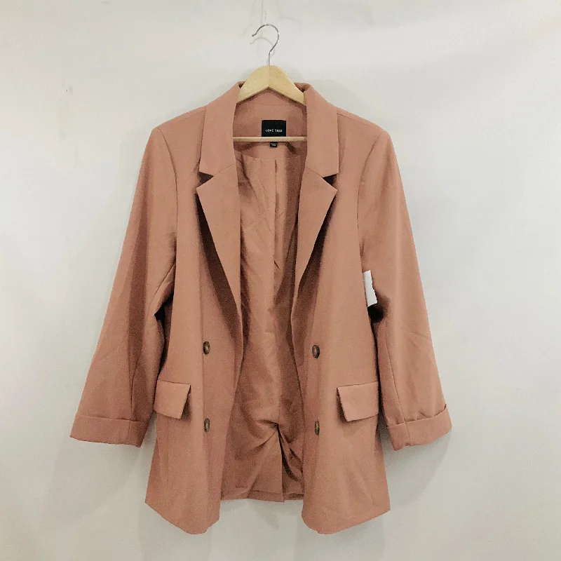 Blazer By Love Tree In Pink, Size: L Women's High-End Blazer