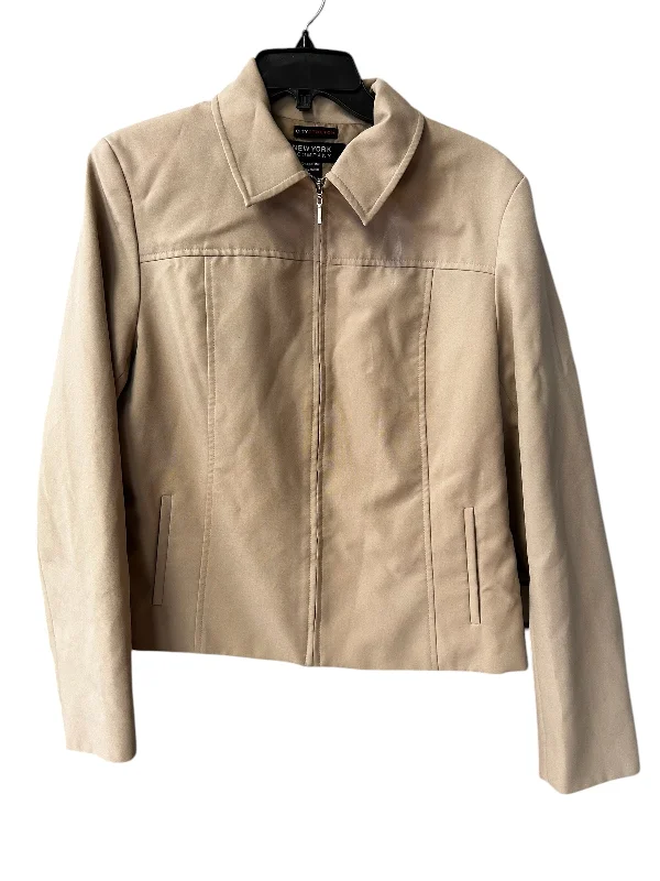 Blazer By New York And Co In Tan, Size: 14 Women's Pencil Blazer