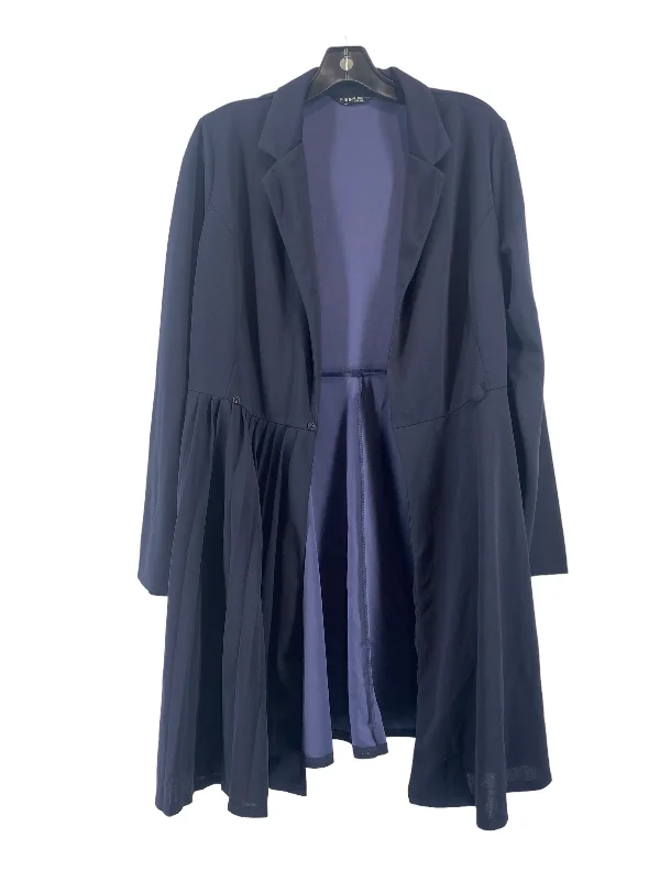Blazer By Shein In Navy, Size: L Women's Stripe Blazer