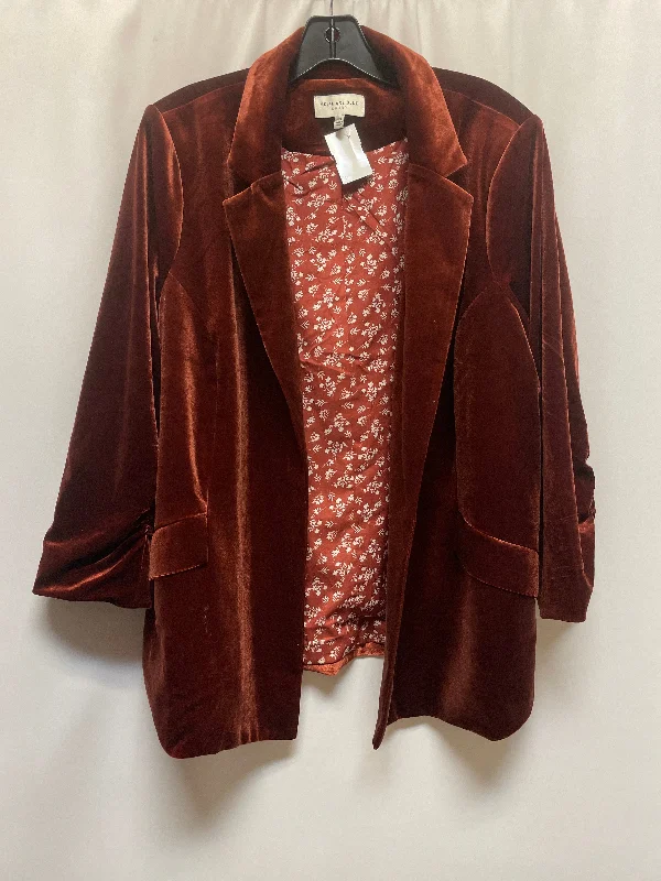 Blazer By Skies Are Blue In Brown, Size: 2x Women's Trendy Blazer