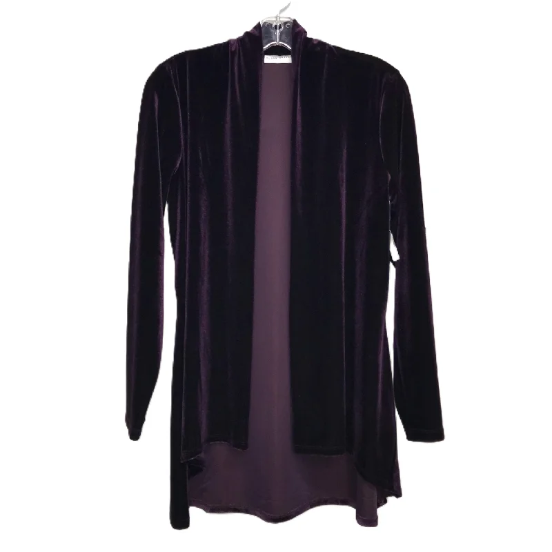 Blazer By Susan Graver In Purple, Size: S Cotton Blend Blazer