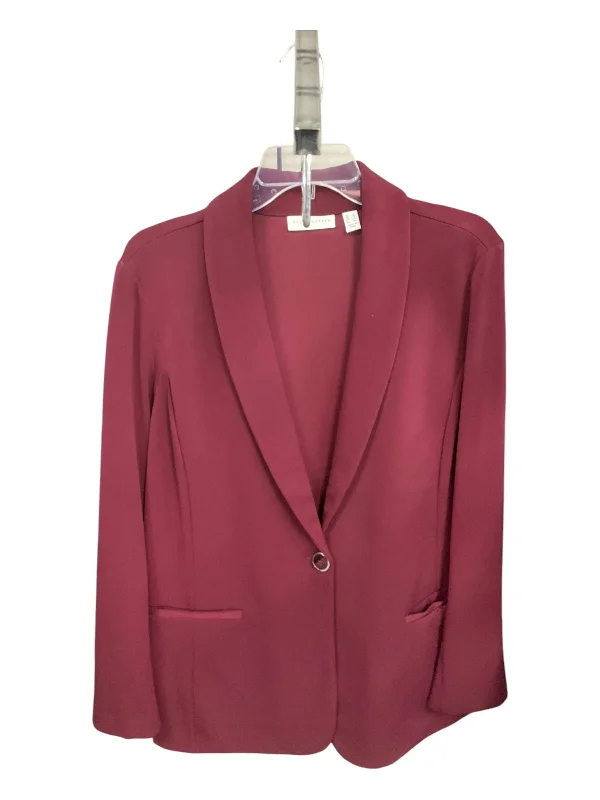 Blazer By Susan Graver In Red, Size: L Women's Boutique Suit