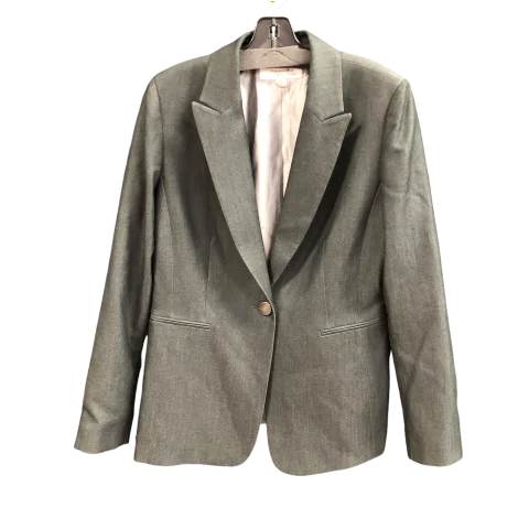 Blazer By Tahari By Arthur Levine In Grey, Size: 10 Women's Navy Jacket
