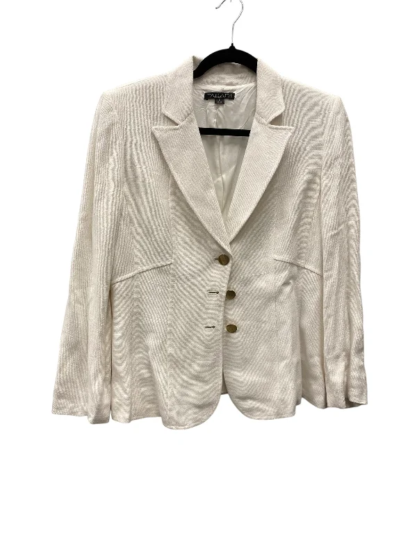 Blazer By Tahari By Arthur Levine In White, Size: M Women's Luxurious Jacket