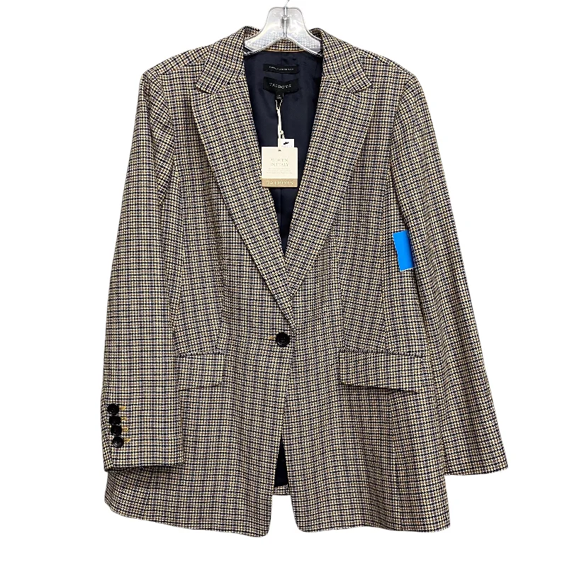Blazer By Talbots In Brown & Gold, Size:L Women's Luxurious Jacket