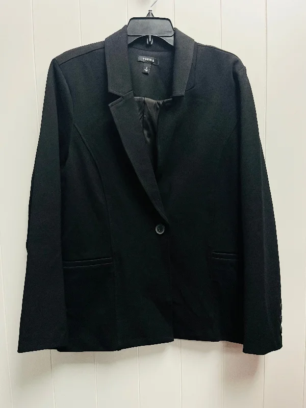 Blazer By Torrid In Black, Size: 2x Slimming Women's Blazer