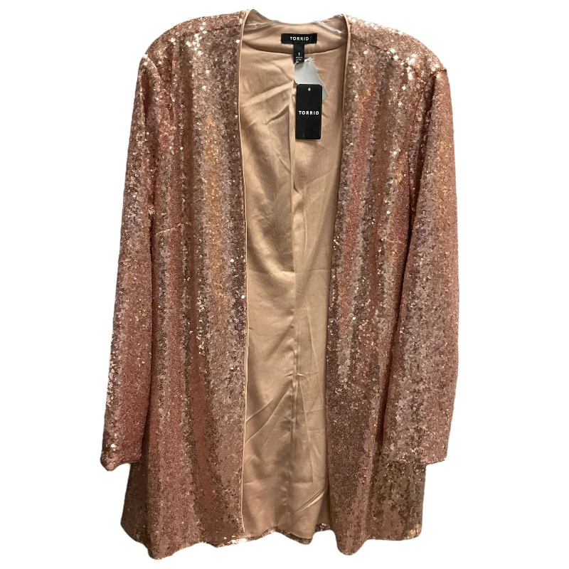 Blazer By Torrid In Gold, Size: 1x Women's Simple Blazer
