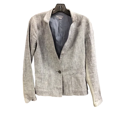 Blazer By Vince In Blue, Size: 2 Women's Leather Blazer