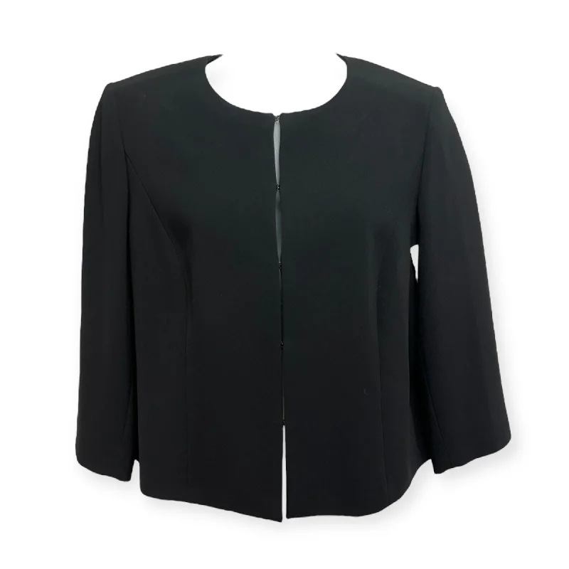 Blazer Designer By Marina Rinaldi In Black, Size: 14 Women's Professional Jacket