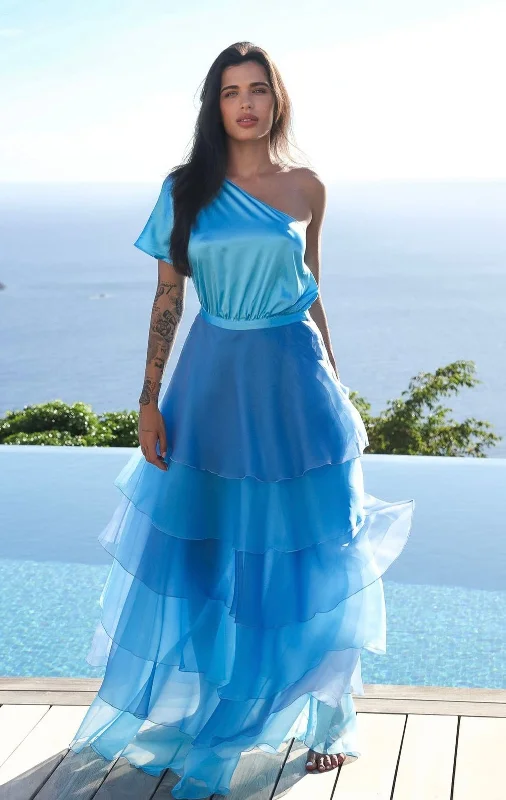 Rodolfina Silk Long Dress Tunics Modern contemporary