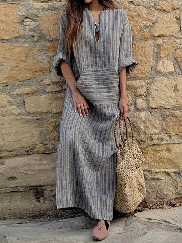 Women's Cotton Linen Dress Casual Dress Tartan Dress Maxi long Dress Cotton And Linen Casual Outdoor Daily Holiday Split Neck Rolled Cuff Print Long Sleeve Summer Spring Fall Loose Fit Red Green Tunics Versatile functional Women's Cotton Linen Dress Casual Dress Tartan Dress Maxi long Dress Cotton And Linen Casual Outdoor Daily Holiday Split Neck Rolled Cuff Print Long Sleeve Summer Spring Fall Loose Fit Red Green Tunics Versatile functional